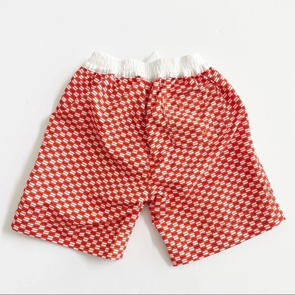 Tea Collection Patterned Mesh Lined Swim Trunks
